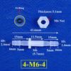 M6-M16 To 3-12mm Direct Connectors With Hex Nut  O-Ring Aquarium Tank Air Pump Adapter Garden Irrigation PP Pagoda Hose Joint