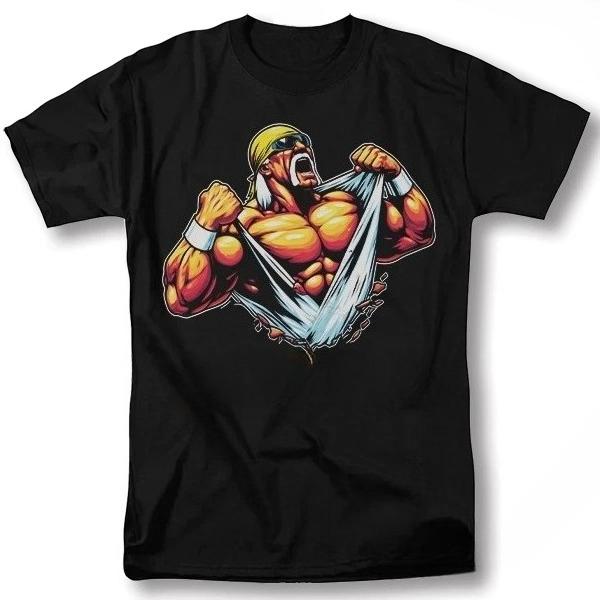 Футболка Hulkamania Классическая Ретро Винтажный Графический Дизайн Футболка