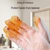 5 пар водонепроницаемых одноразовых перчаток с удлиненной манжетой и эластичной посадкой для бытового кухонного использования