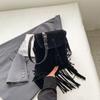 Small Tassels Design Crossbody Bags for Women  Winter PU Leather Fashion Punk Style Handbags Suede New Trendy Flap Bags