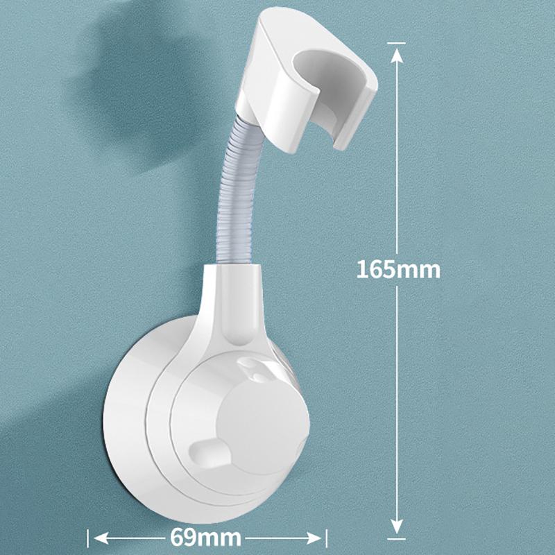 Держатель для душа на присоске Регулируемый держатель насадки для душа Ручной держатель с насадкой Без ударов Многоугольный поворотный кронштейн для душа