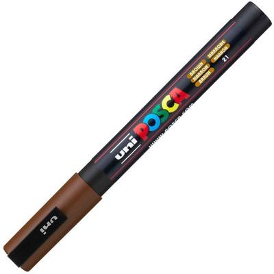 Маркер - POSCA - Тонкий конический наконечник - Коричневый - Непрозрачный - 1 маркер