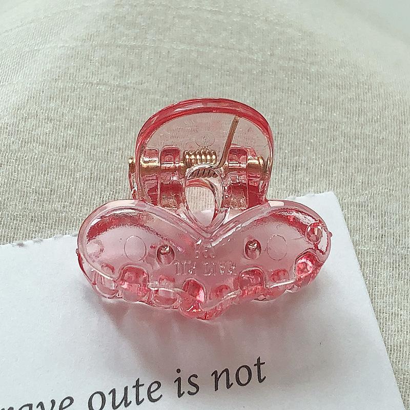 Korean mini candy clip sweet and cute small hairpin transparent solid sweet cool wind broken hair accessories