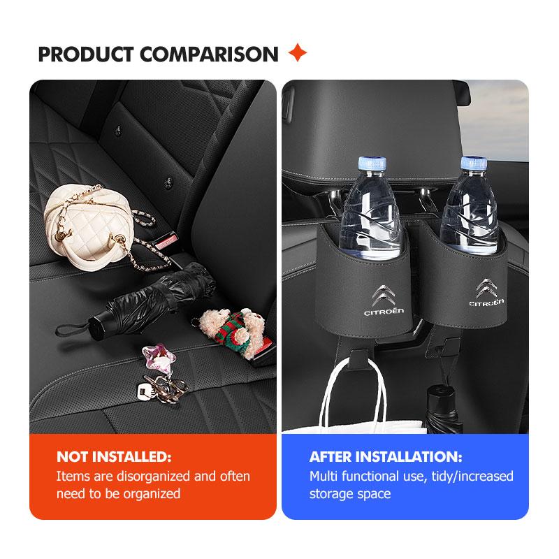 AMB3 Car Cup Holder Hanging Beverage Water Bottle Stand Storage Rack For Citroen C5 C1 C2 C6 C4L DS3 DS4 DS5 C-Elysee Grand Berlingo