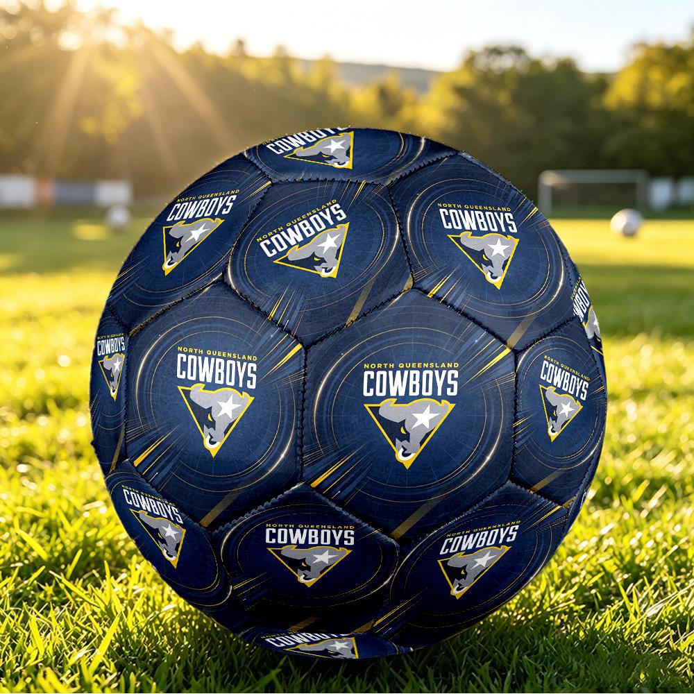North Queensland Cowboys Size 5 Sports Training Ball Shock Absorbing Durable Ball For Match Daily Practice Outdoor Activities