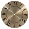 Алюминиевый циферблат часов DIY плоский профиль золотой фон снаружи 243MM