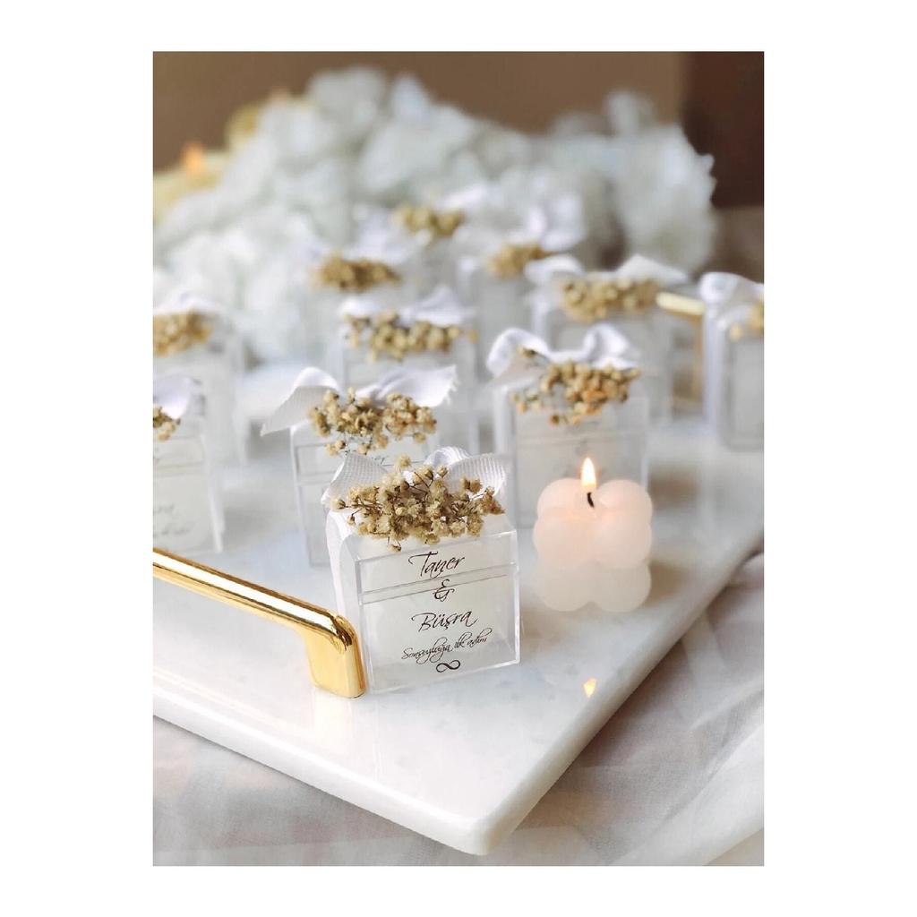 Специальная свадебная роскошная мини-свеча с цветочным пузырем, 15 шт.