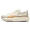 Li Ning Soft Warm Comfortable Shock Absorbing Wear Resistant Low Top Casual Shoes Women Sneaker Vanilla-White AGLT122-3