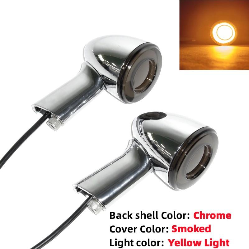 2Pcs LED Motorcycle Turn Signal Light Motorcycle Turn Indicator Running Lamp Fit for Harley Sportster XL883 XL1200