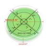 Accuracy Spirit Level Diameter 60mm Green Round PMMA Material Universal Bubble Level For Adjusting Level Of Surface Drop Ship