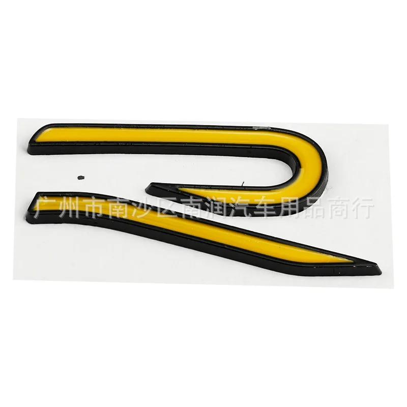 RSQ1 VW 2026 Hot New R Emblem Car Metal Body Tail Trunk Sticker Car Grill Badge Emblem For Volkswagen VW GTI Rline Polo Golf MK8 Toua