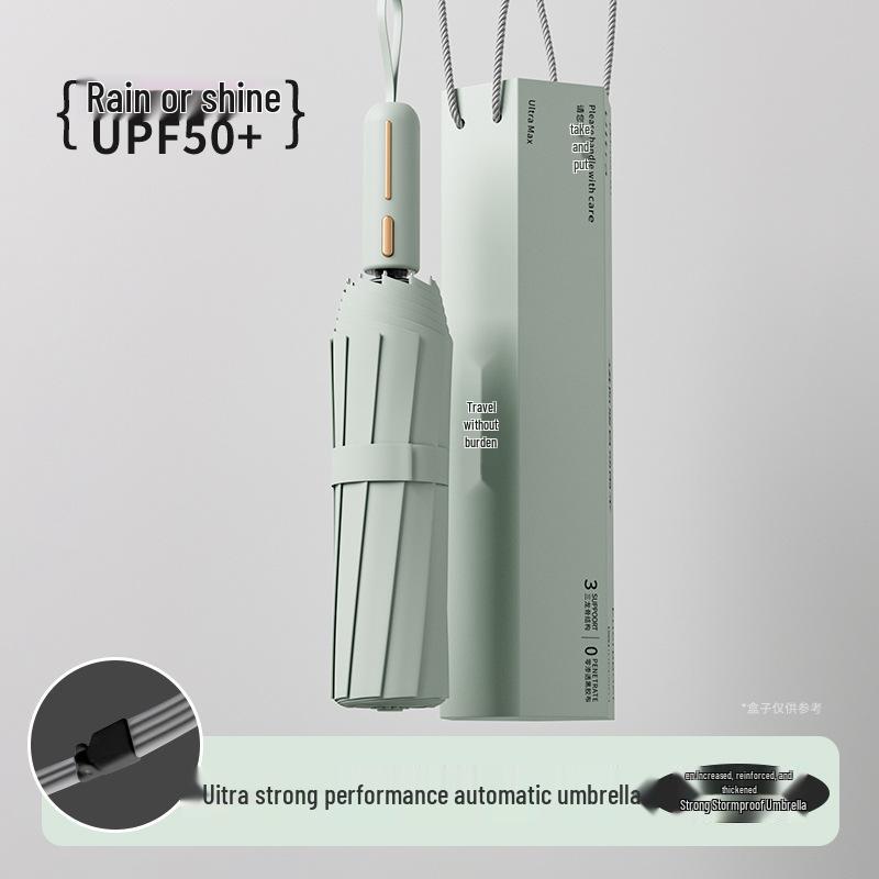 Автоматический складной зонт с 24 спицами, ветрозащитный, для мужчин, для дождя или солнца, с защитой от УФ-лучей