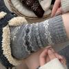 Носки Birkenstock Stack до середины голени Снежинка Зимние Теплые Шерстяные Носки Утолщенные С Винтажными Детскими