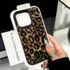 INS Чехол для телефона с коричневым леопардовым принтом для iPhone 17 16 Pro Max 15 14 Plus 13 12 11 XR XS Max Мягкий силиконовый чехол из ТПУ с узором личи
