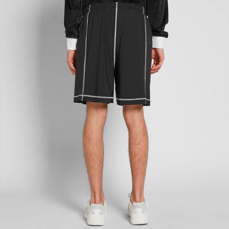 adidas Originals X Alexander Wang Шорты повседневные с логотипом с эффектом потертости, ретро-строчкой, мужские, черные DT9497