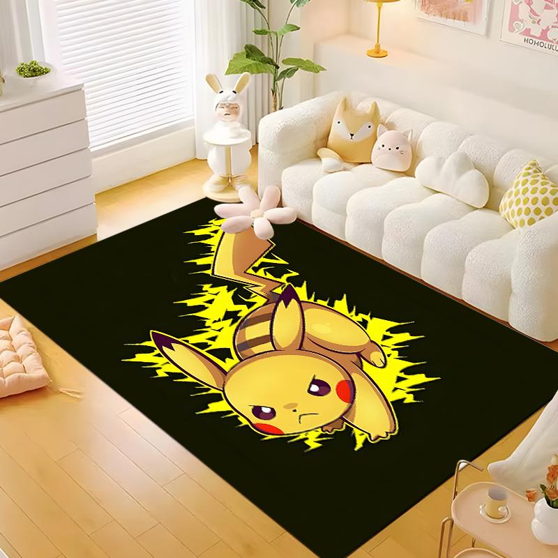 Various Styles Pikachu Printed Carpet Gifts for Boys and Girls Friends Bedroom Living Room Sofa Large Size Mat Non-slip Rugs