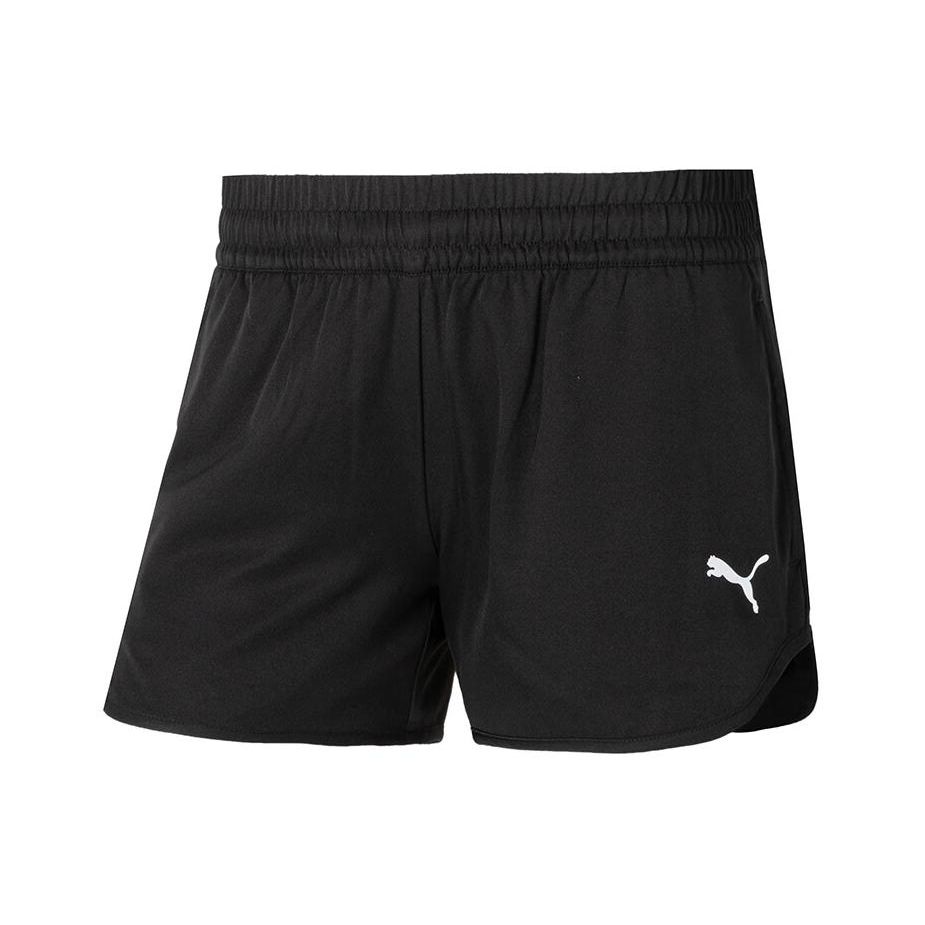 Puma Logo Elastic Casual Sports Shorts Women Shorts Black 685640-01