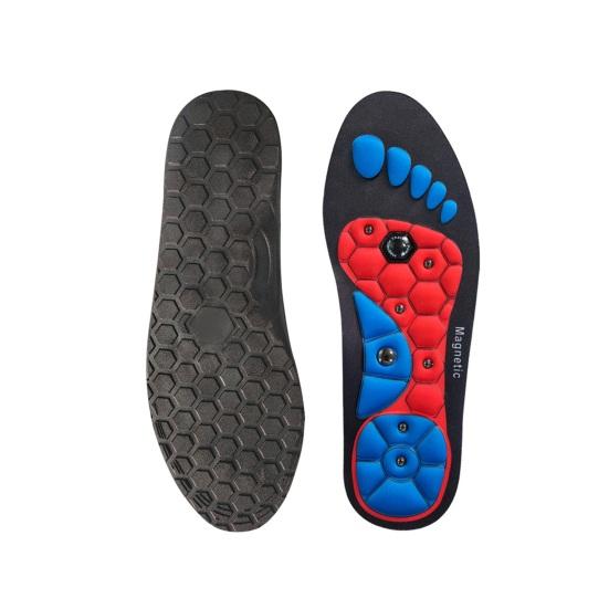 2 пары магнитных акупрессурных стелек, дышащие обезболивающие вставки для обуви для мужчин и женщин, поддержка свода стопы, ортопедические амортизирующие массажные подушечки для ног