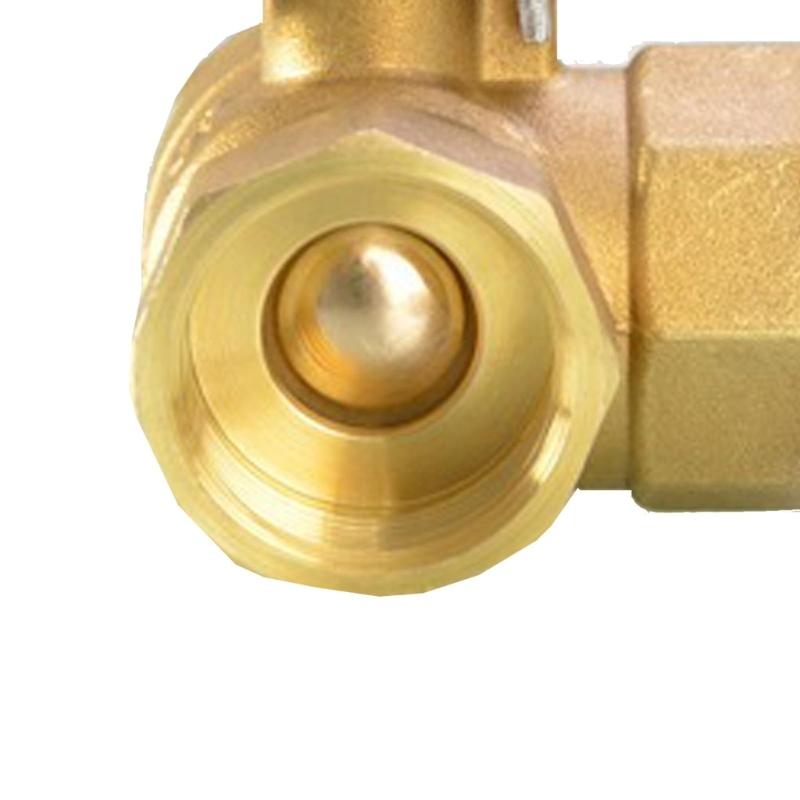 Коррозионностойкие трехходовые шаровые краны из латуни с рычажными ручками, усиленные 3-ходовые шаровые краны Т-образного типа для дома