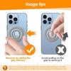Magnetic Phone Finger Ring Holder for IPhone 16 15 14 Samsung S25 Xiaomi Soft Silicone Phone Grip Stand For MagSafe Universal
