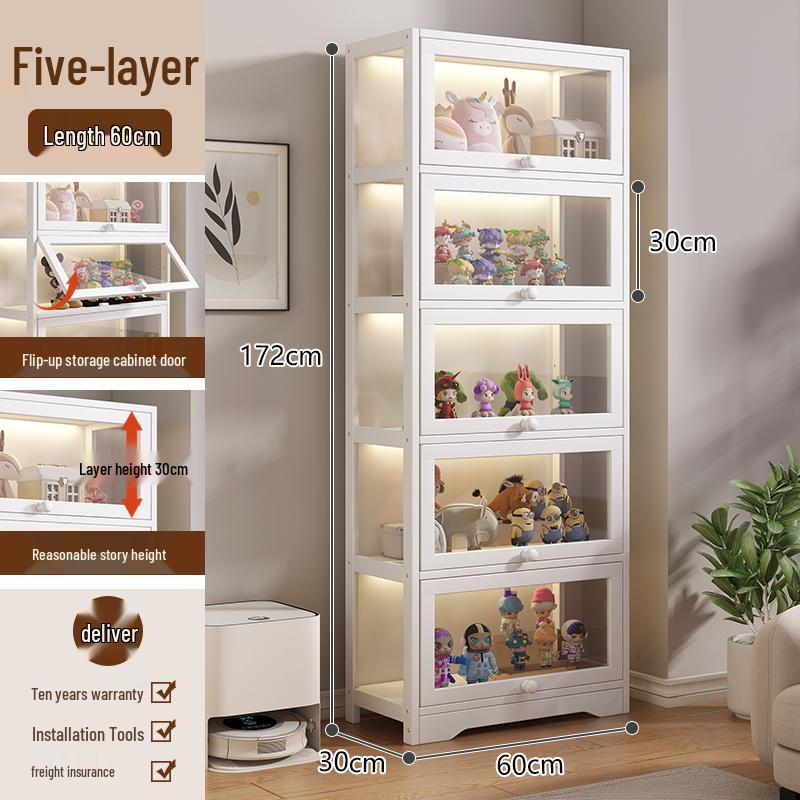 Акриловая стеклянная витрина с замком для игрушек и призов