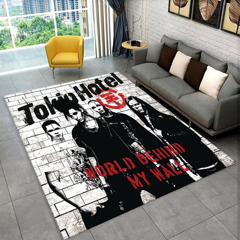 Ковер Rock Band Tokio Hotel Билл Каулитц для Спальни Гостиной Дивана Игровой Комнаты Прихожей Декор Дома, Детский Коврик Нескользящий