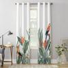 Ins Стиль Тропические Растения Попугай Шторы для Спальни Гостиной Оконные Шторы Обработка Жалюзи Кухня Домашний Декор Шторы