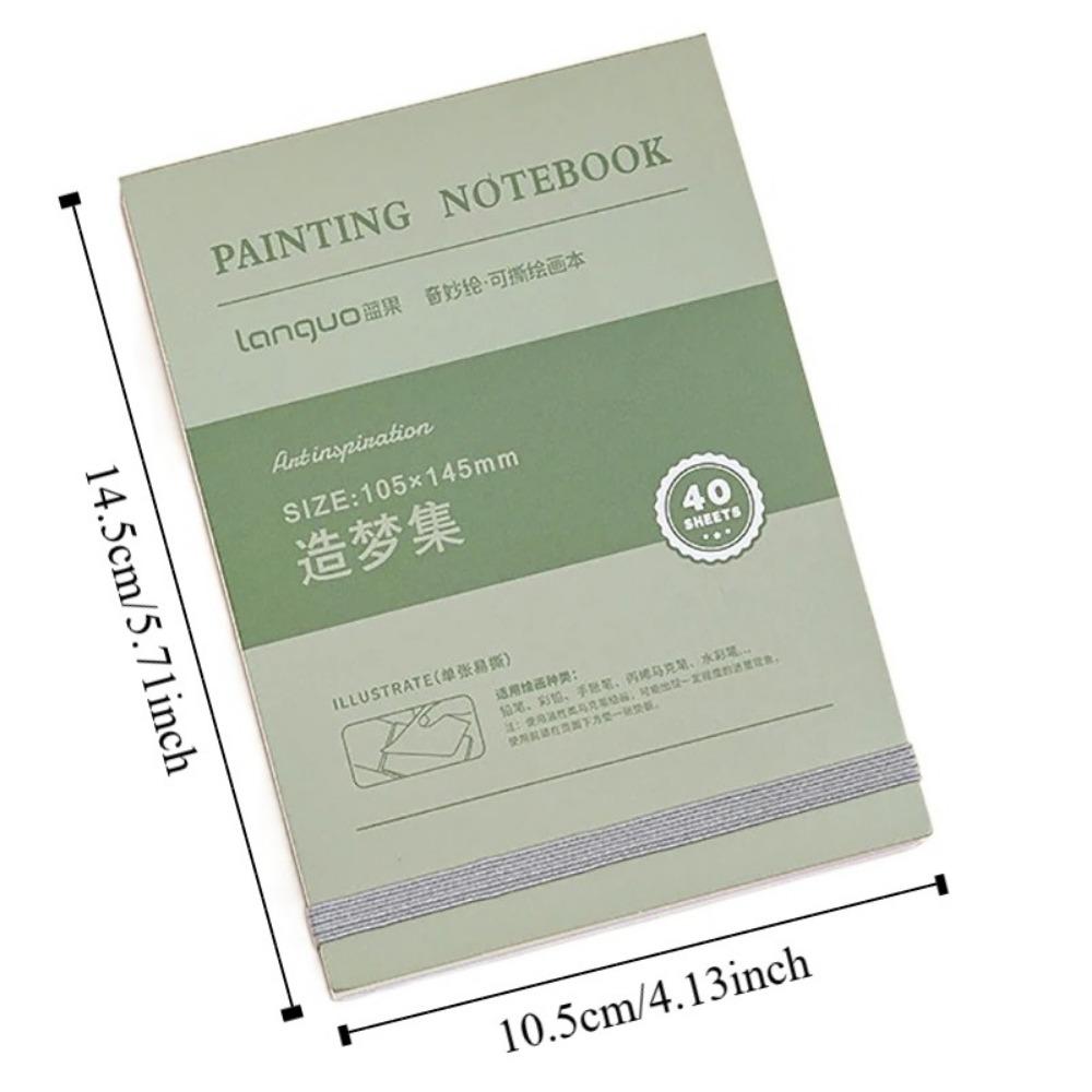 Thick Paper Sketchbook Handbook Hardcover Mini Drawing Book School Supplies