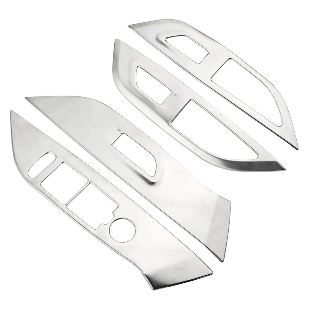 4 шт. Накладка на панель управления стеклоподъемниками и блокировкой дверей на подлокотнике для Peugeot 2008 2020 - 2022 LHD Декоративная накладка Аксессуары LHD