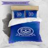 Portsmouth FC Printed 3PCS Bedding Set Breathable Duvet Cover with Pillowcases Decorative Bed Linen for Bedroom Home