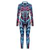 Костюмы для косплея на Хэллоуин для женщин, праздничные костюмы для выступлений, боди с принтом в виде скелетной брони