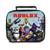 Ручная термосумка для ланча Roblox для студентов, из прочного ПВХ, с вместительным дизайном