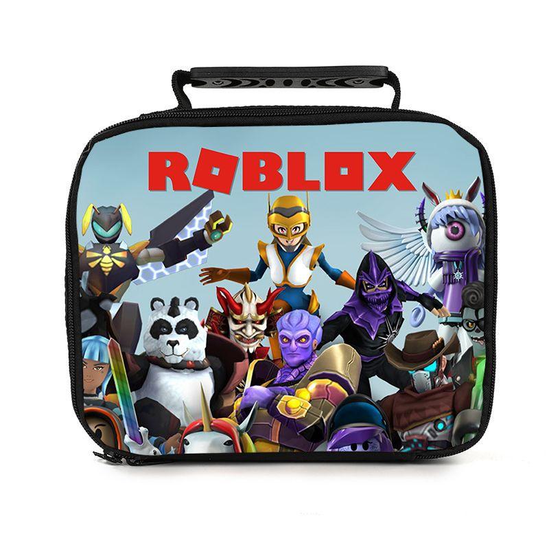 Ручная термосумка для ланча Roblox для студентов, из прочного ПВХ, с вместительным дизайном