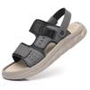 Fashion Outdoor Soft Sole Beach Shoes for Men Anti-slip Summer New Leather Sandals for Men Fashion Casual Dual-use Slipper Shoes Man