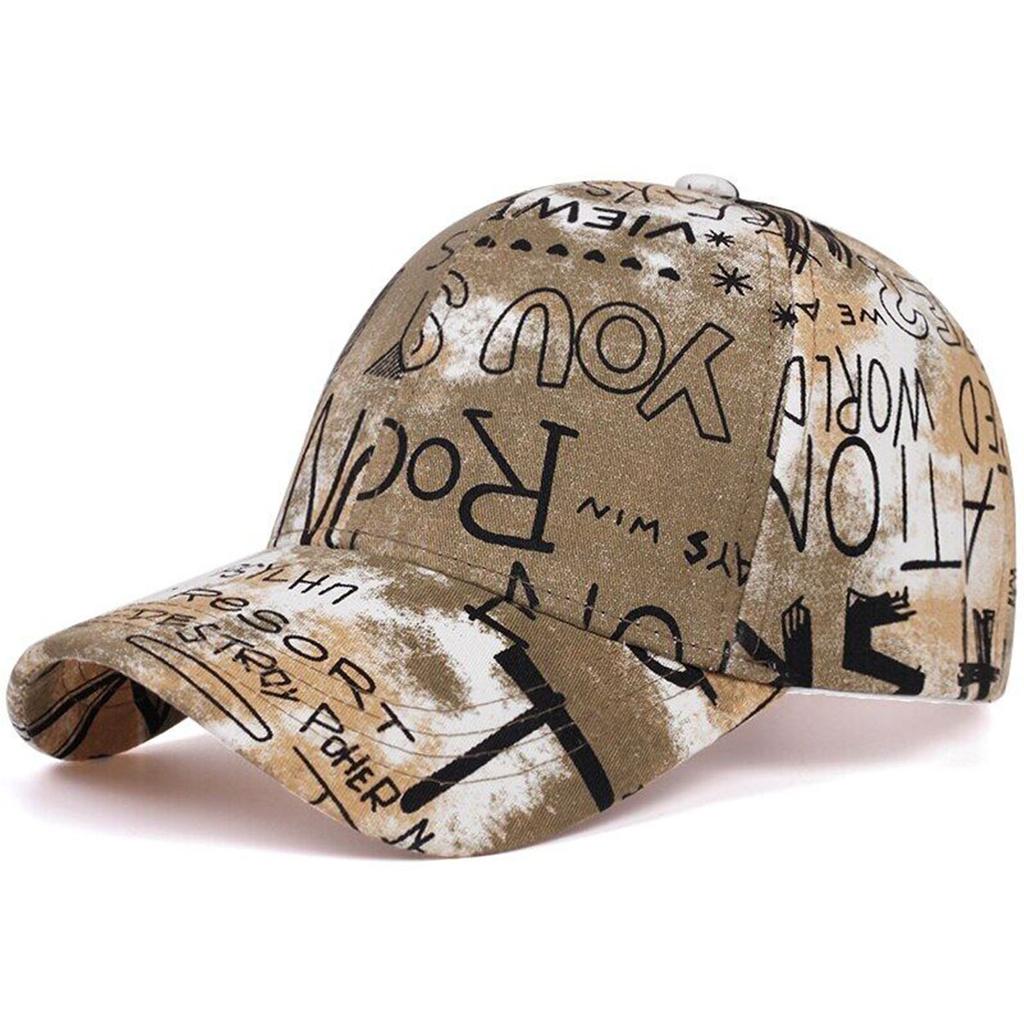 Бейсболка с принтом в виде граффити и буквами, модная, с принтом тай-дай, мужская, для путешествий, рыбалки, солнцезащитные кепки