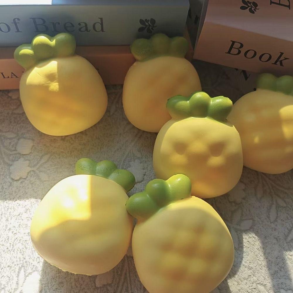 Hand Relax Slow Rising Toy Cream Yellow Soft Rebound Toys Pineapple Squishy Toy Birthday Gift