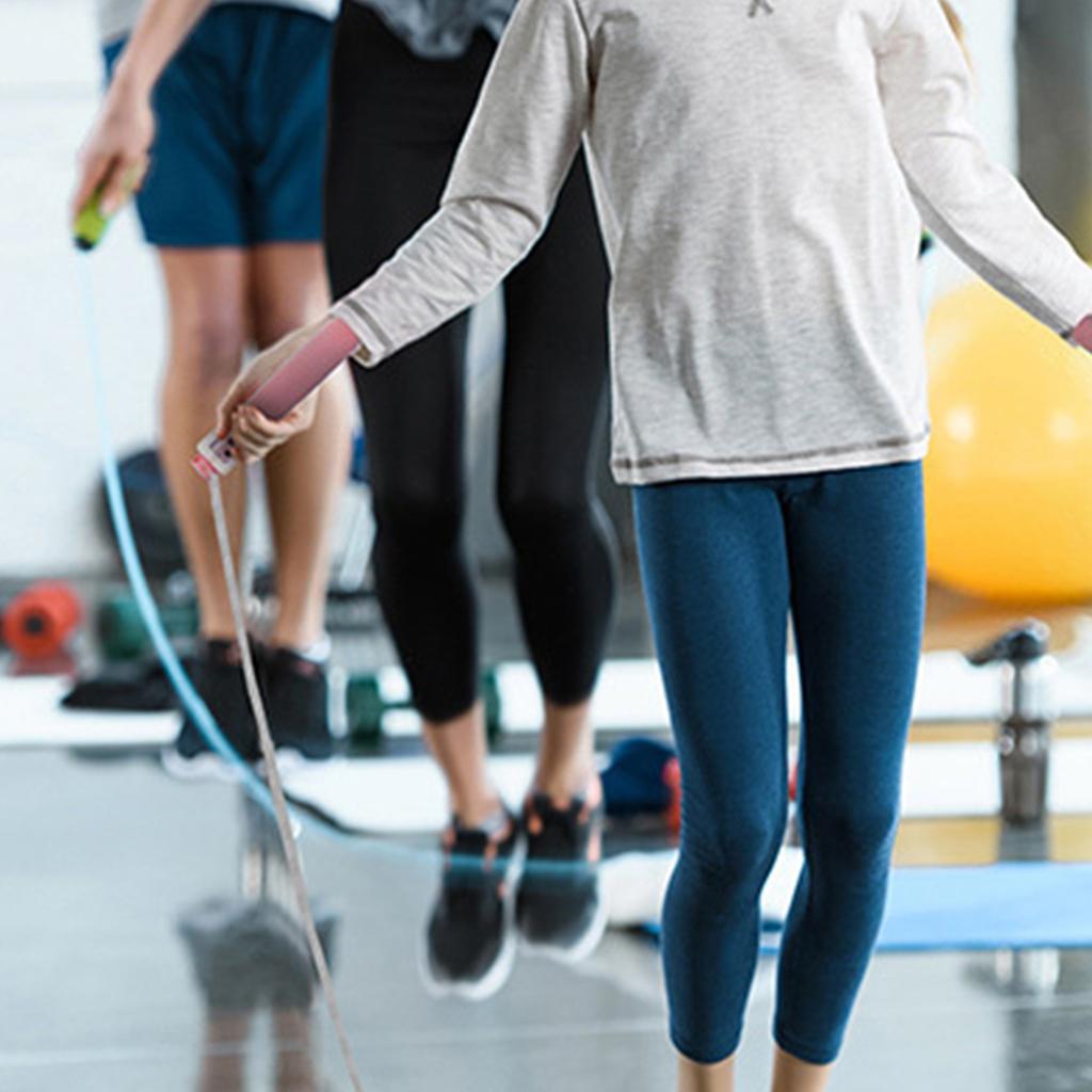 Скакалка со счетчиком Регулируемая скакалка Скоростная скакалка Кабель для тестов и соревнований Розовая