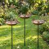 Large Capacity Bird Water Drinker Retro Style Outdoor Bird Bath Metal Bird Feeder  Porch Decoration