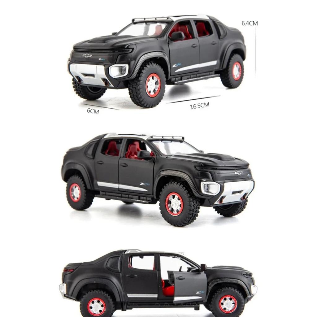 1/32 Chevrolet Colorado ZH2 литой автомобиль модель внедорожника имитация звука и света детские игрушки коллекция подарок