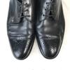 Vintage/REGAL Heritage/Leather Plain Toe with Medallion/25.0EE/Black/Business Dress Shoes(USED)