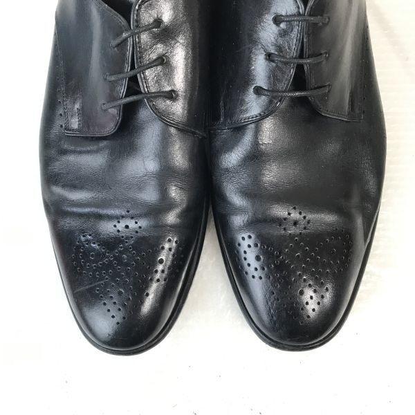 Vintage/REGAL Heritage/Leather Plain Toe with Medallion/25.0EE/Black/Business Dress Shoes(USED)