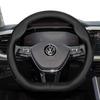 Для Volkswagen Чехол на руль круглой D-образной формы VW Polo Golf 4 5 6 7 Up Gol Passat B8 B7 CC Touran Tiguan T-Roc Touareg ID3