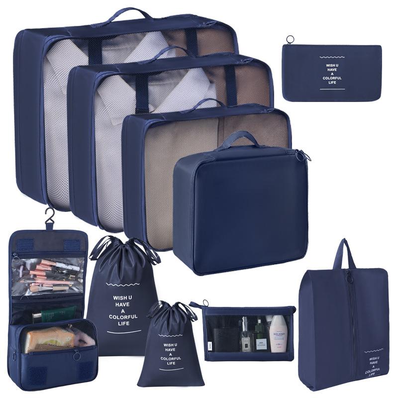6/7/8/9/10 шт. Набор дорожных органайзеров для хранения сумок для чемоданов, набор кубиков, чехлов, переносных чемоданов, одежды, обуви, аккуратных складных мешочков