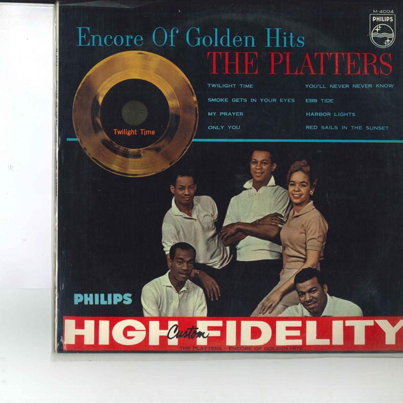 10-дюймовые виниловые пластинки PLATTERS Encore Of Golden Hits M4004 PHILIPS Япония SoulFunk Б/у