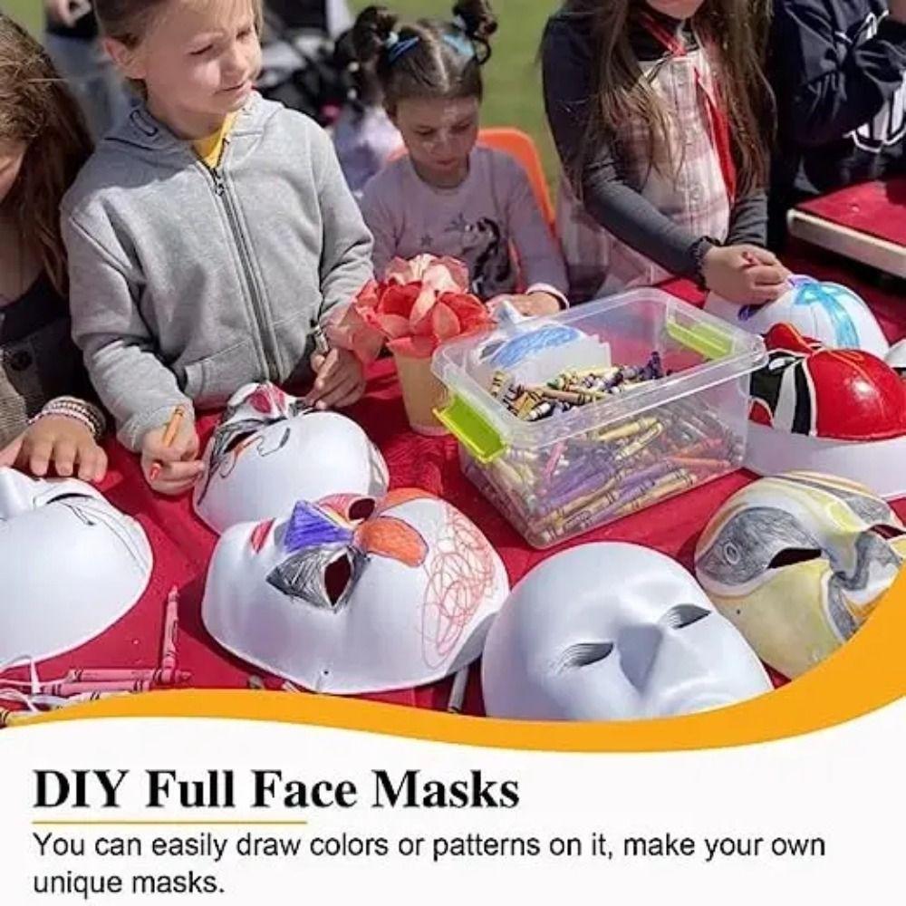 White Masquerade Mask Handmade Half Face Mask Japanese Cosplay Blank Mask  Festival