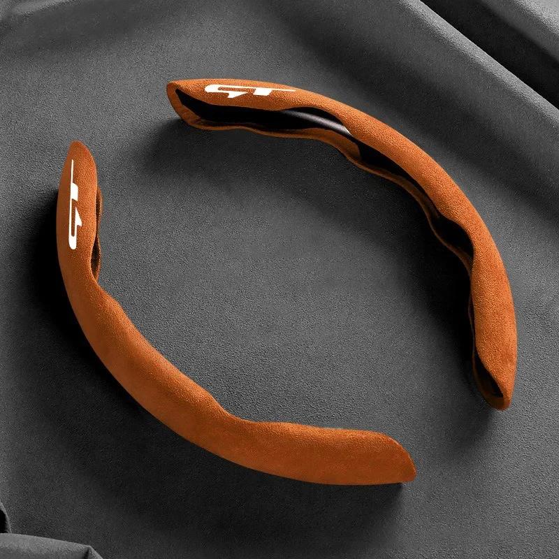AANS1 D Shape Car Steering Wheel Cover For Kia K5 Ceed GT Stonic Proceed Sportage 2021 2020 2019 Auto Accessories 2018 2017 GT Sport
