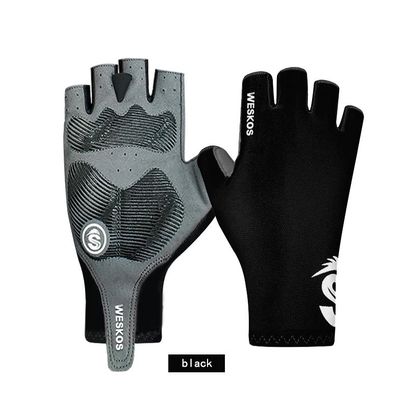 Перчатки для верховой езды на половину пальца, противоскользящие велосипедные перчатки, перчатки для бега для фитнеса, дышащие, впитывающие пот, для мужчин и женщин