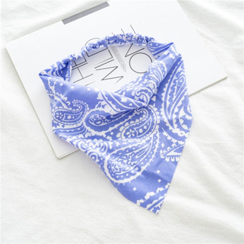Chiffon Printing Flower Bandana Hair Scarf Headband for Women Vintage Long Ribbon Scrunchie Beach Bandanas Hair Accessories