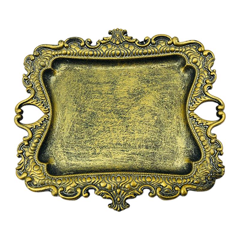 1 шт., тарелка для колец, винтажная безделушка, украшение для дома, небольшой поднос для украшений, антикварный поднос для сережек, ожерелий, помолвка, свадьба, деревенский стиль