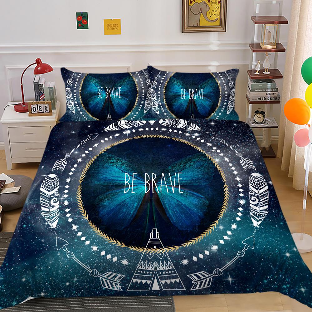 Duvet Cover King Bedding Set Dreamcatcher Cute Bedspreeds Adults Teen Single Size Polyester Bedding Cover Suit